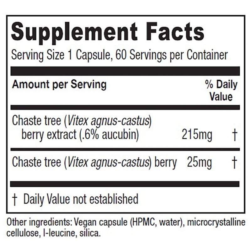 Chaste Tree Berry – 60 capsules